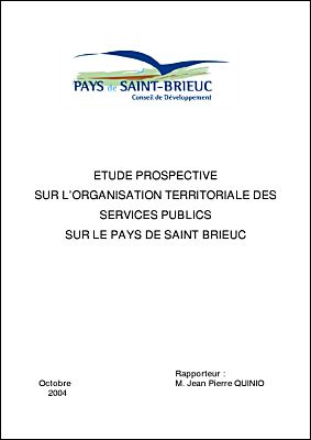 Etude organisation territoriale des services publics sur le Pays de Saint Brieuc - octobre 2004