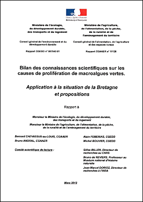 Rapport ministriel bilan des connaissances scientifiques sur les causes de prolifration de microalgues vertes, applications  la Bretagne et propositions.pdf