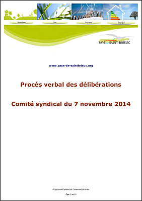PV dlibrations du Comit Syndical du 7 novembre 2014.pdf