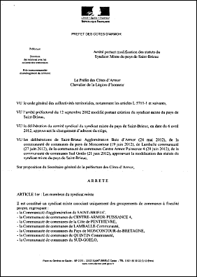 Arrt modification statuts du Syndicat Mixte du Pays de St-Brieuc 26 juillet 2012.pdf
