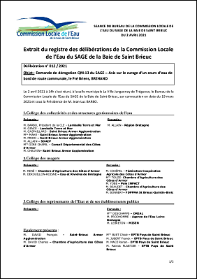 BC-2021-012 Avis de la CLE Derogation QM13 Curage de cours deau de bord de route Pr Briens - BREHAND.pdf