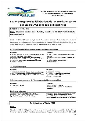BC-2022-006 Avis de la CLE Diagnostic ponctuel zones humides - LAMBALLE-ARMOR PLANGUENOUAL.pdf