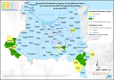 Documents d'urbanisme en vigueur et procdures en cours au 1/06/2024