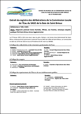BC-2025-005 Avis de la CLE Diagnostic ponctuel zone humide Les Fraiches YFFINIAC SBAA.pdf