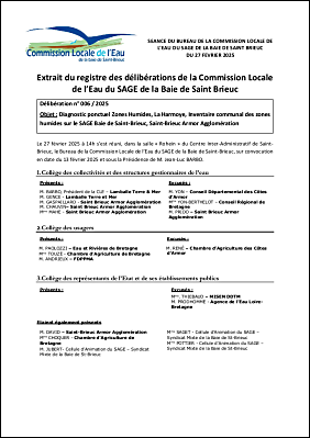 BC-2025-006 Avis de la CLE Diagnostic ponctuel zone humide Inventaire communal SAGE BSB LA HARMOYE SBAA.pdf