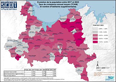 Evolution de la population au 1er janvier 2026 - TCAM 2017-2023