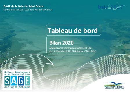 Capture d'écran Tableau de Bord 2020