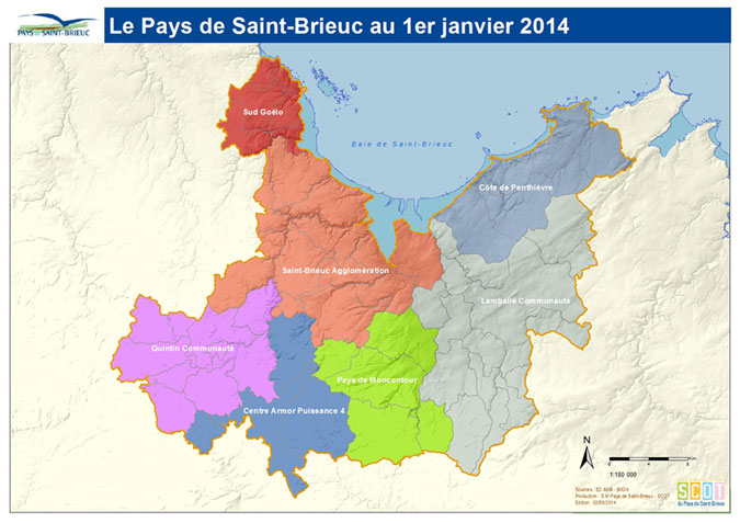 carte du primtre du pays de saint-brieuc