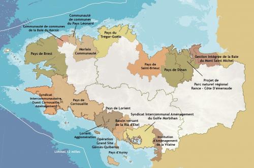 Carte GIZC en Bretagne